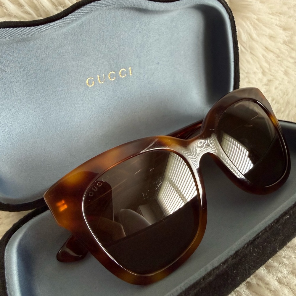 Gucci Brown Tortoiseshell Sunglasses